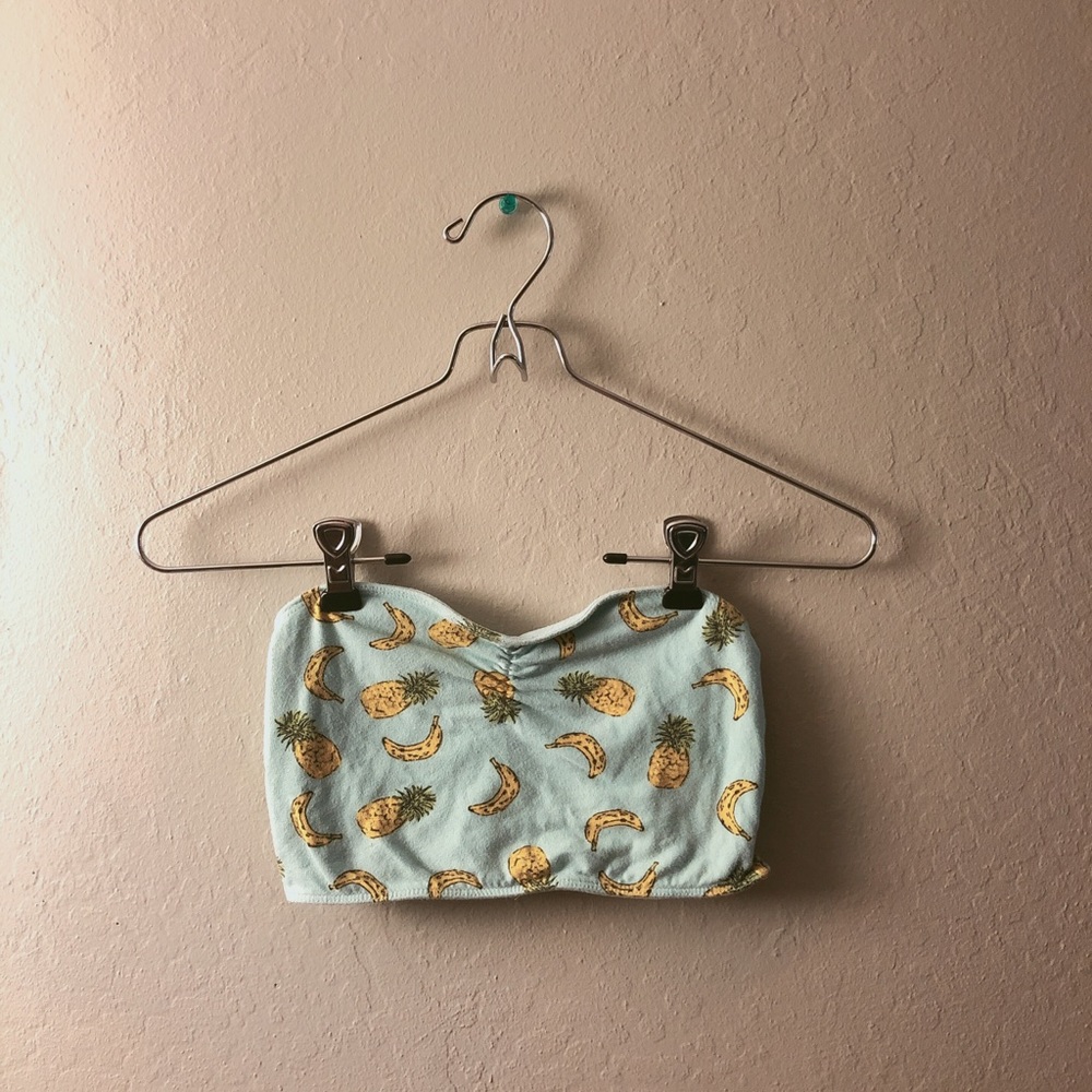 •pineapple banana bralette•